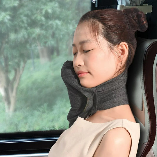 Finds for Home®  Memory Foam Travel Pillow, Neck Support Cushion with Washable Cover for Plane, Train and Car  Pillows for Sleeping