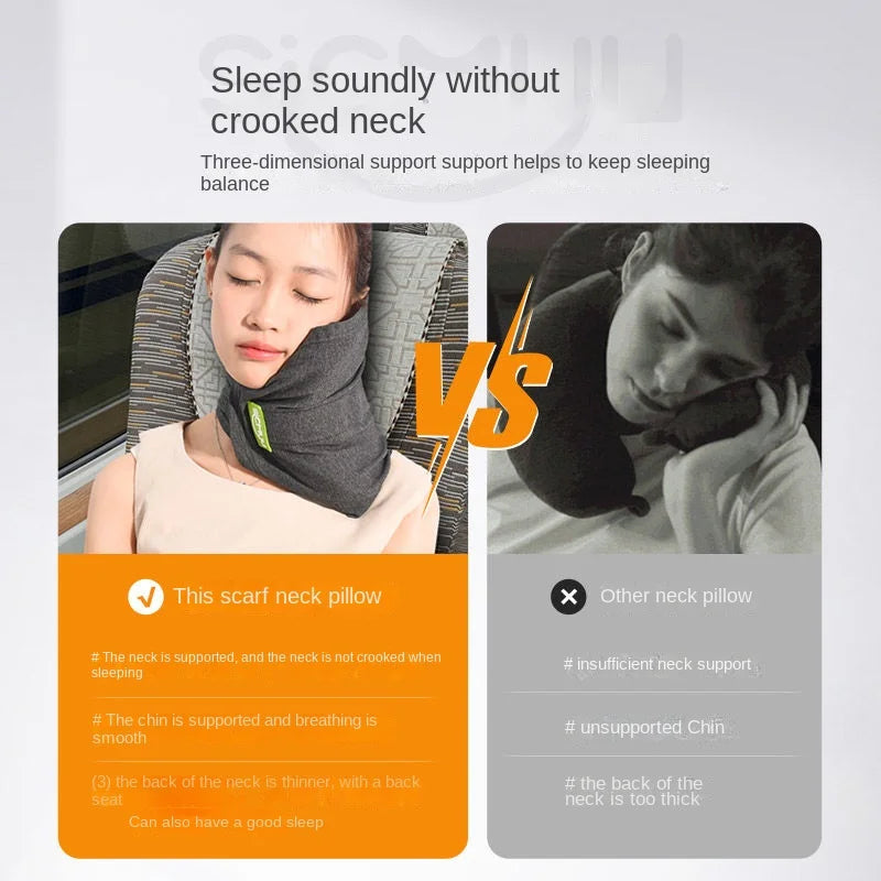 Finds for Home®  Memory Foam Travel Pillow, Neck Support Cushion with Washable Cover for Plane, Train and Car  Pillows for Sleeping